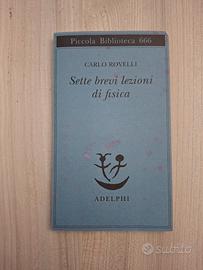 libro sette brevi lezioni di fisica Carlo rovelli