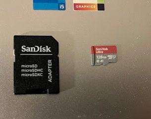 MicroSD SanDisk Ultra 128GB NUOVA con Adattatore