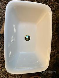 Lavabo sopraincasso  in ceramilux bianco