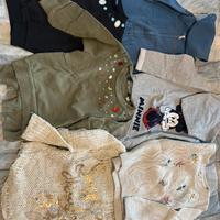 6 maglioni felpa bambina