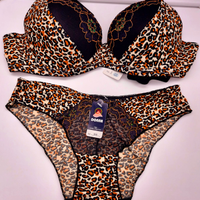 Completo intimo leopard Orange