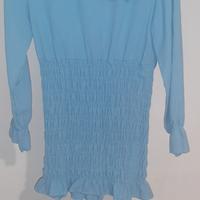 vestito lungo blu per ragazze 
