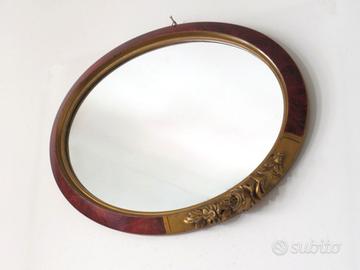 Specchio art deco francese anni30 cornice legno