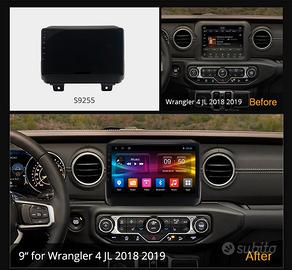 Autoradio navigatore jeep wrangler carplay 2018