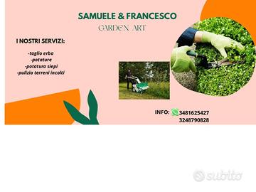 POTATURA, taglio erba, ,pulizia spazi verdi