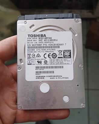 Hard disk interno Toshiba da 500GB
