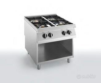 Cucina a Gas 4 Fuochi Silko NECG744 con Ante