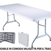 Tavolo pieghevole set birreria in dura resina