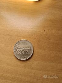 50 centesimi leoni bordo rigato 1925