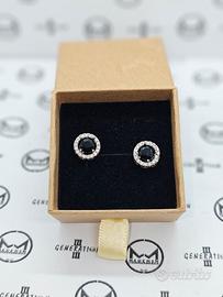 Orecchino rotondo in zircone cubica 