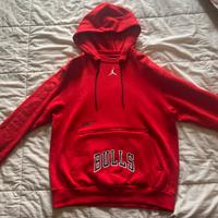 Felpa Jordan Chicago Bulls Rossa TG M originale