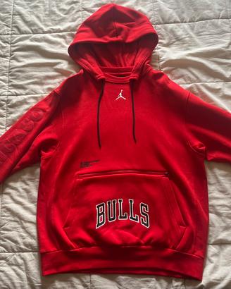 Felpa Jordan Chicago Bulls Rossa TG M originale