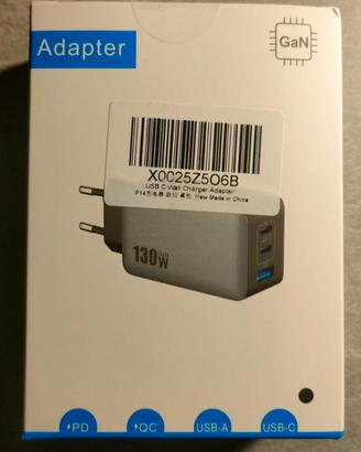 Caricabatterie USB C 130W nuovo sigillato