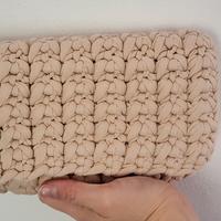 Pochette borsa ucinetto fettuccia cotone