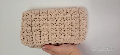 Pochette borsa ucinetto fettuccia cotone