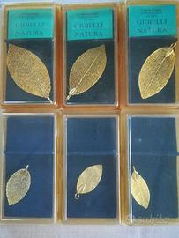 Gioielli Naturali in Oro Le Foglie di Oro 24k