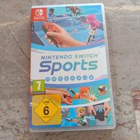 Nintendo Switch Sports con kit e fasce calcio.