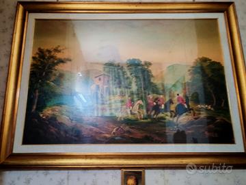 Quadro caccia alla volpe
