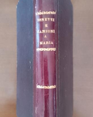 Libro antico , Sonetti e Canzoni - 1878