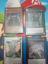 lotto 4 carte yu-gi-oh 