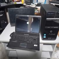 PC Fisso + Portatile + Monitor
