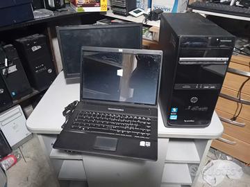 PC Fisso + Portatile + Monitor