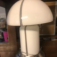 Lampada vetro Murano vintage bianca