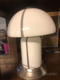 Lampada vetro Murano vintage bianca