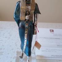 SCULTURA ETRURIA NEFERTARI ARGENTO E ORO