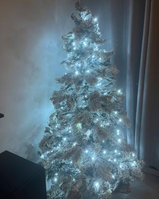 Albero di natale innevato 180 cm