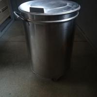 Bidone porta sacco farina pizzeria 