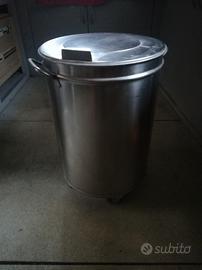 Bidone porta sacco farina pizzeria 