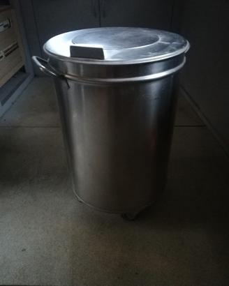 Bidone porta sacco farina pizzeria 