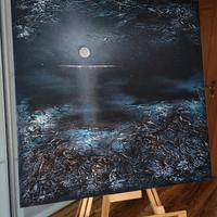 Quadro Opera "MOONLIGHT" con certificato garanzia