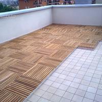 Piastrelloni in teak da esterno