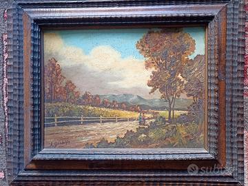 Dipinto naif impressionista Angelo Gandolfo