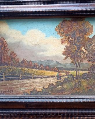 Quadro Dipinto naif impressionista Angelo Gandolfo