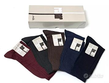 SCATOLA 5 PAIA CALZE LUNGHE UOMO *REDE_100% COTONE