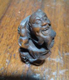 Netsuhe personaggio legno epoca meiji
