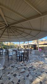  gazebo struttura in lamellare dodecagono 150 mq