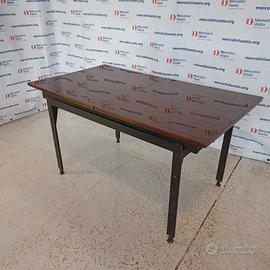 Tavolo Vintage allungabile con legno esotico