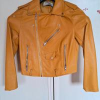 Giacca in ecopelle Zara color senape