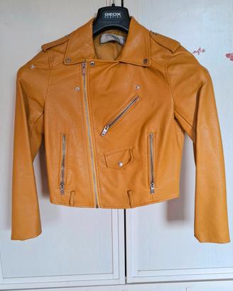 Giacca in ecopelle Zara color senape