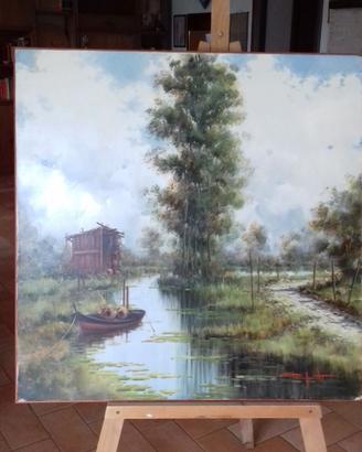quadro olio su tela