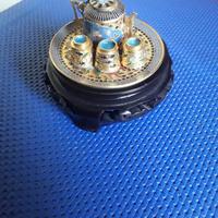 Set da thè in miniatura tecnica smalto Cloisonnè 