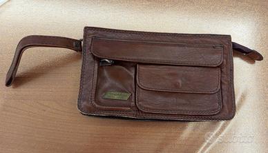 Borsello vintage stile classico in vera pelle