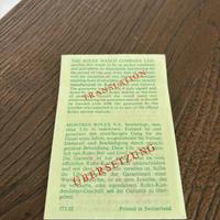 Rolex vintage traduzione booklet originale 70/80