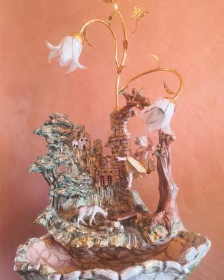 Lampada con fontana d'acqua Lorenzon