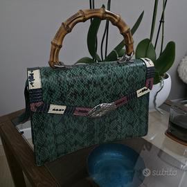 Borsa Gucci Lilith Bamboo Pitone (Media)