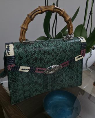 Borsa Gucci Lilith Bamboo Pitone (Media)